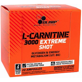 L- Карнитин Olimp L-Carnitine 3000 Extreme Shot (20 ампул по 25мл) - Краснодар